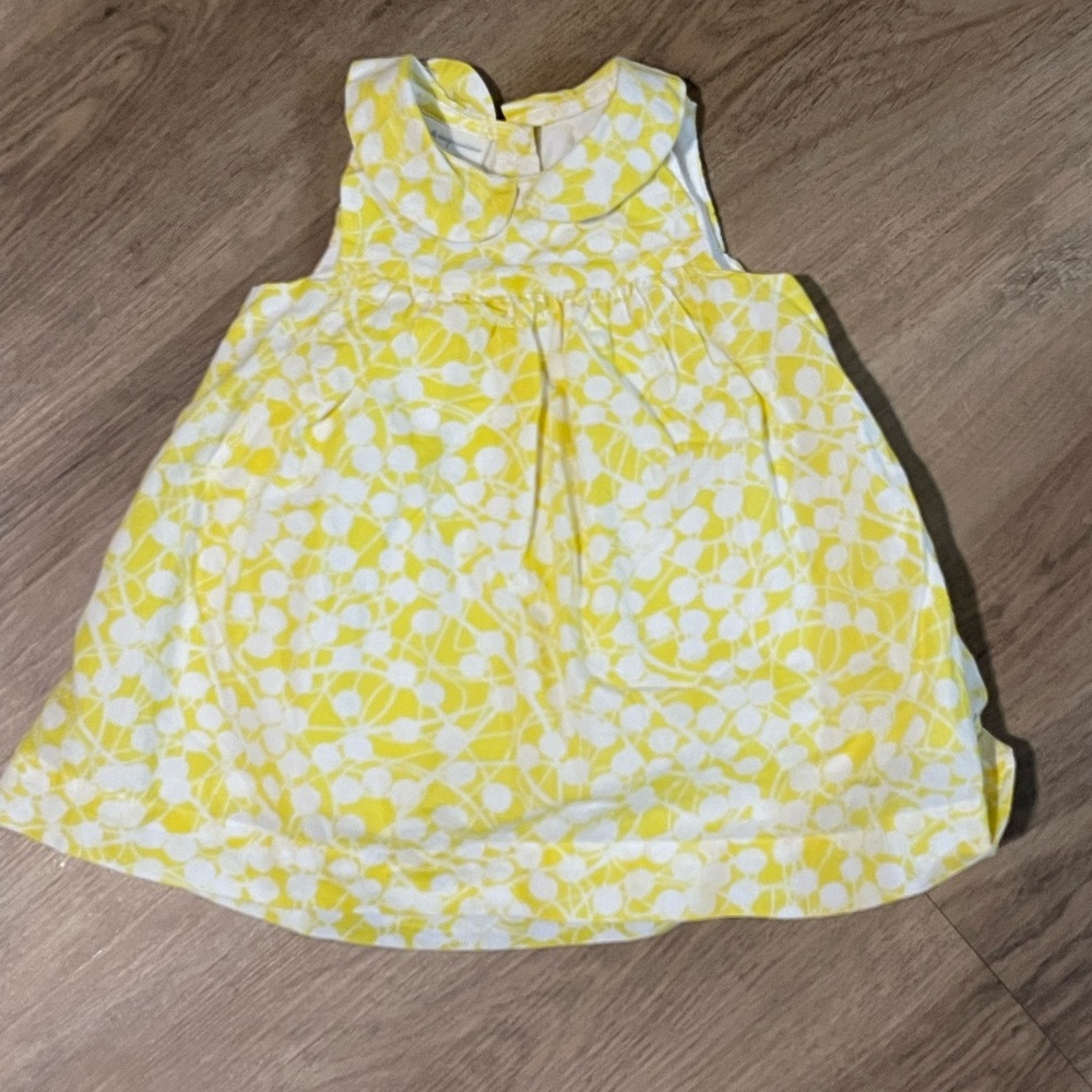 First Impressions Yellow Floral Dress - 100% Cotton 3-6 months